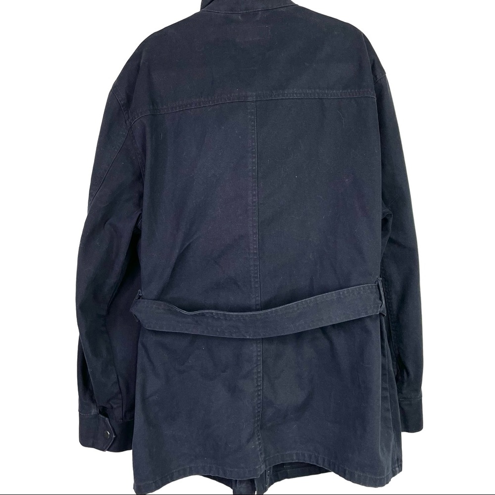 J. Crew Navy Blue Canvas Lightweight Jacket large - Picture 3 of 5